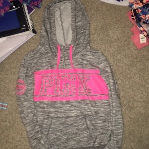 victoria’s secret PINK gray hoodie